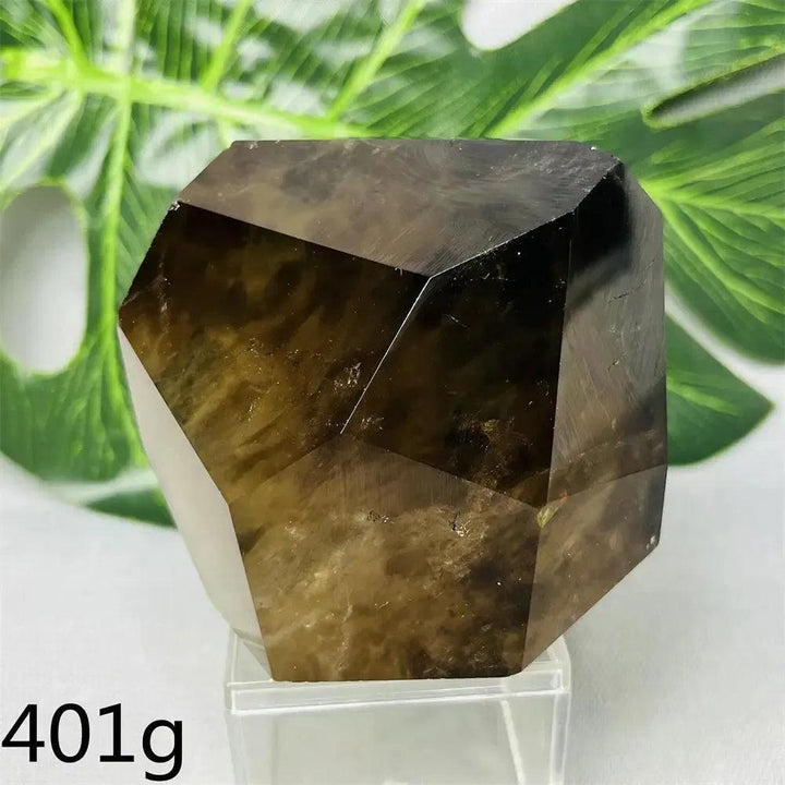 Crystal Destiny's hand-polished smoky quartz free-form crystal, a dark brown grounding stone.