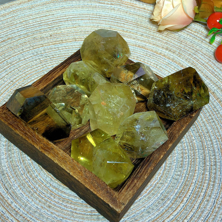 Smoky Quartz with Citrine Freeform