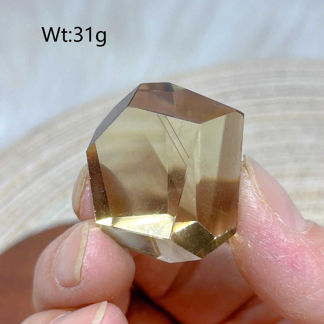Smoky Quartz with Citrine Freeform