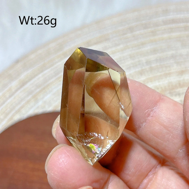 Smoky Quartz with Citrine Freeform