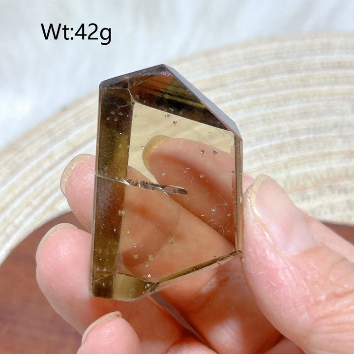 Smoky Quartz with Citrine Freeform