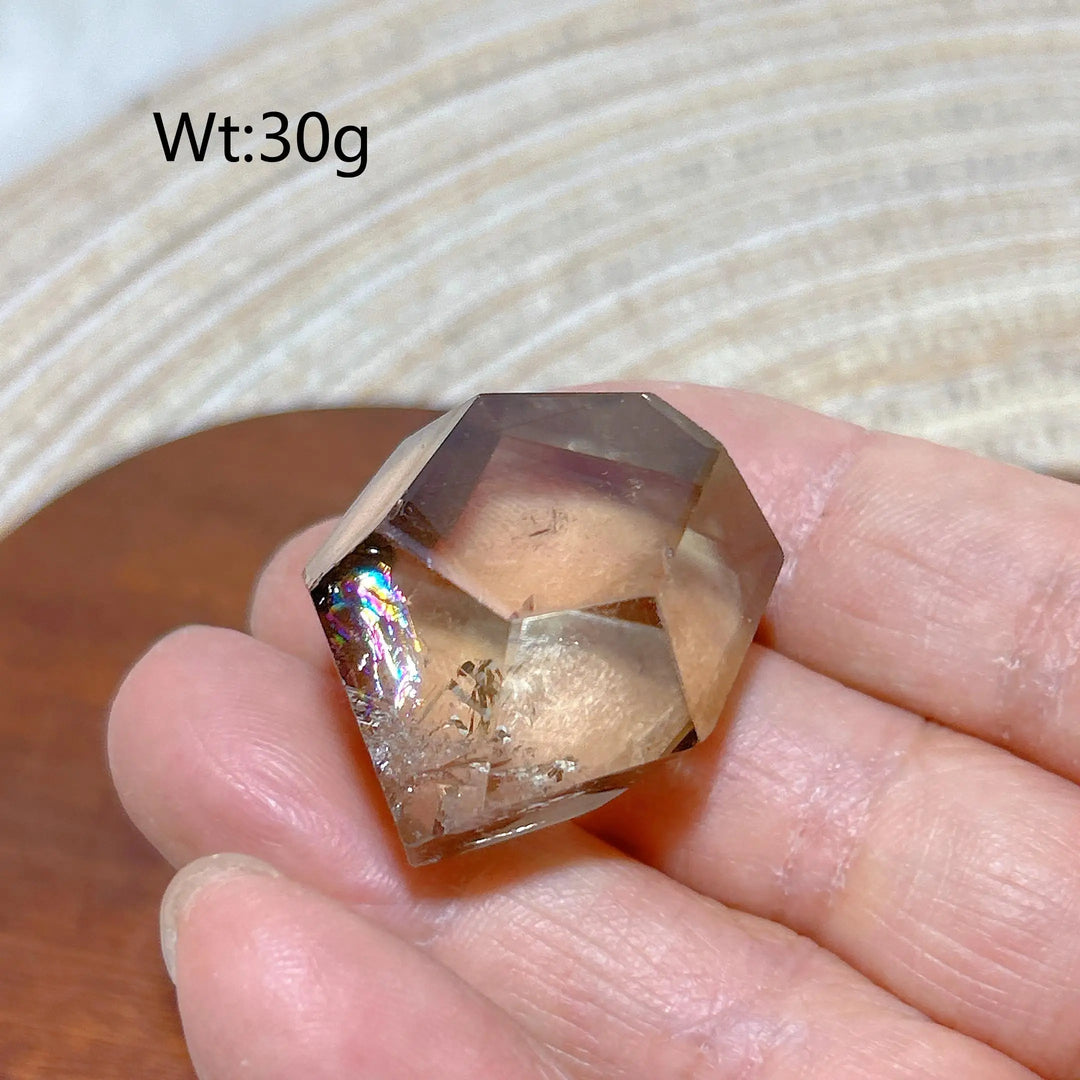 Smoky Quartz with Citrine Freeform
