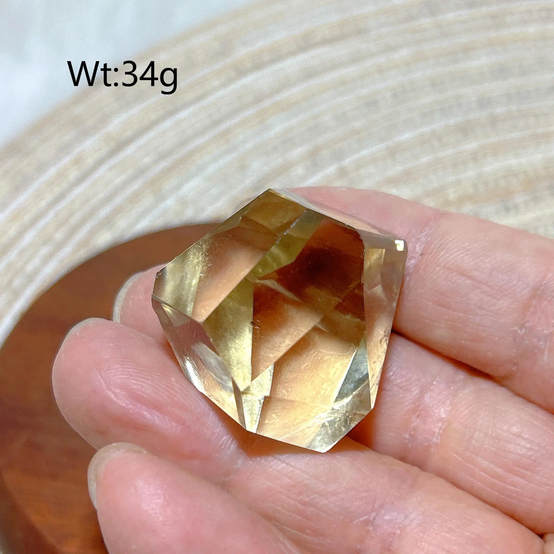 Smoky Quartz with Citrine Freeform