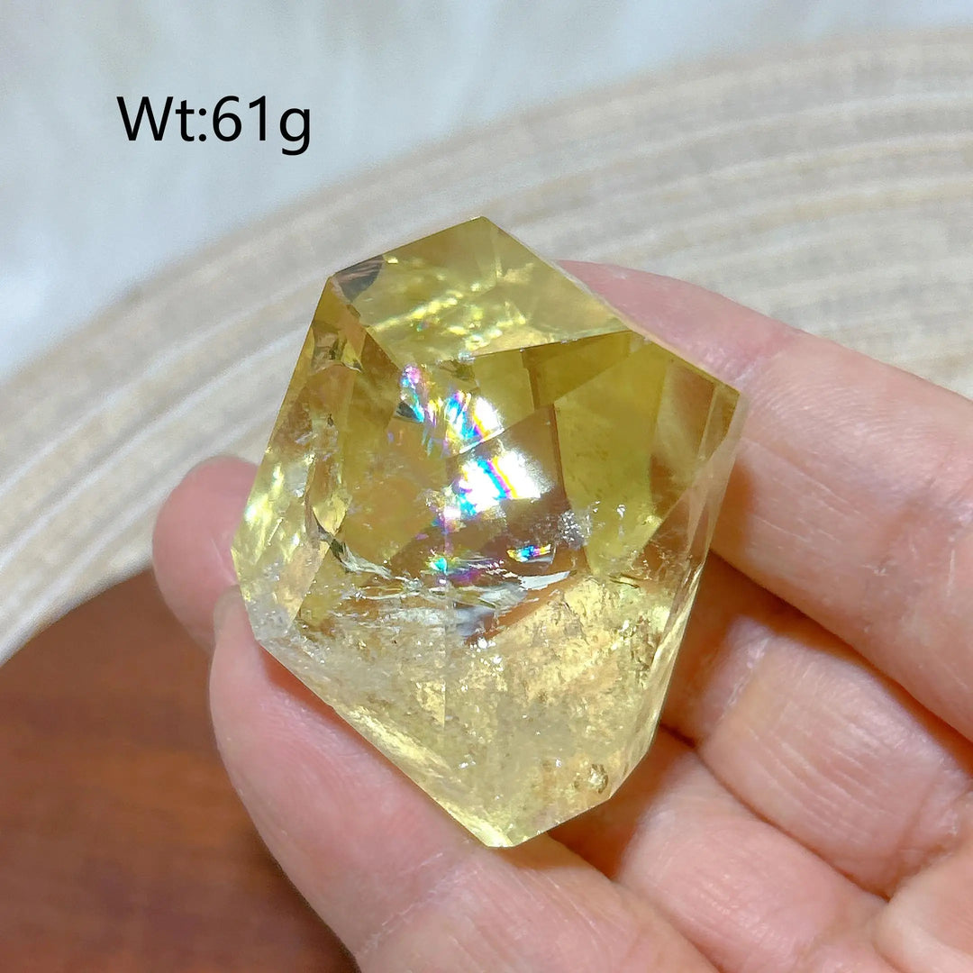 Smoky Quartz with Citrine Freeform