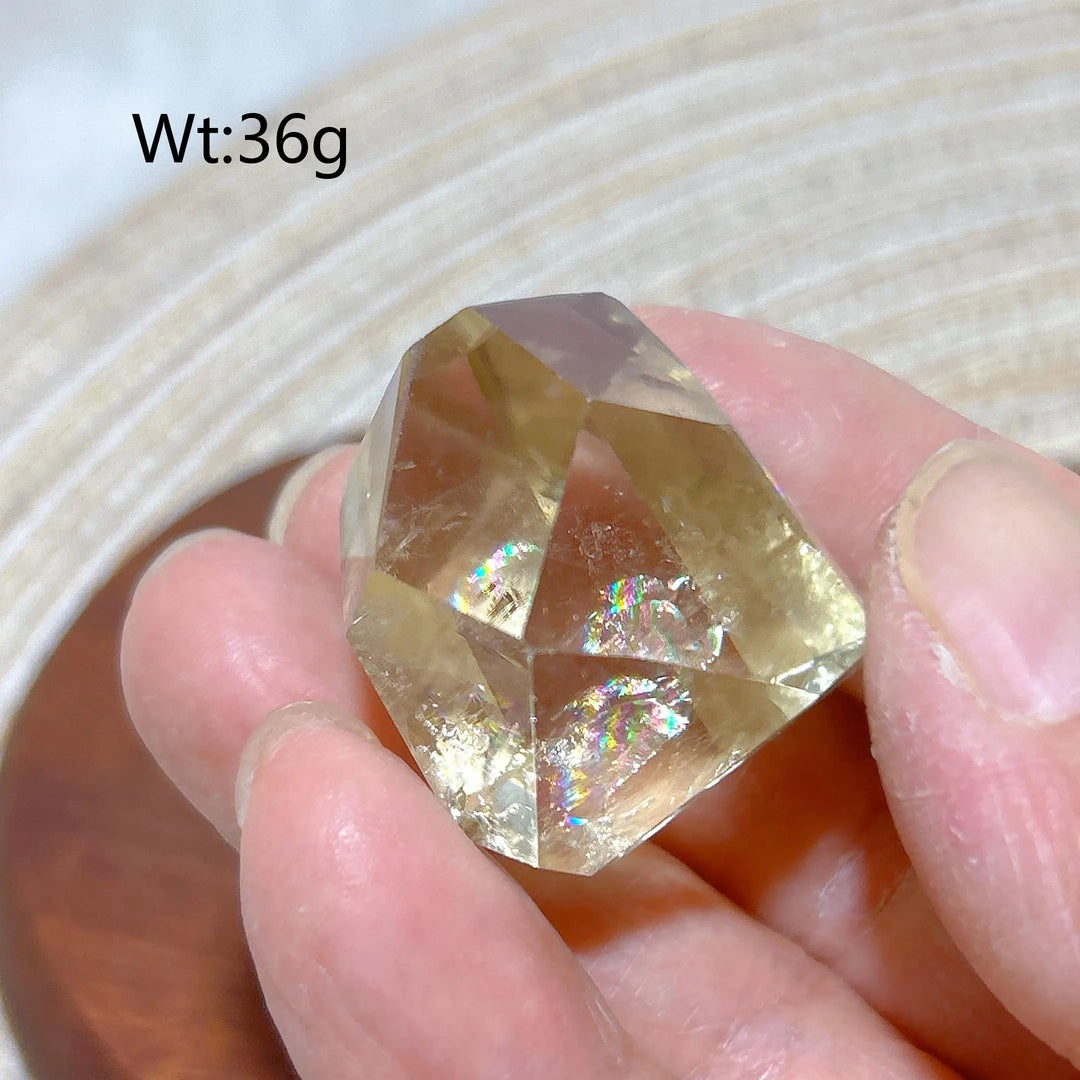 Smoky Quartz with Citrine Freeform