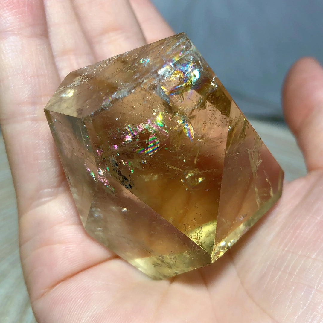 Smoky Quartz with Citrine Freeform