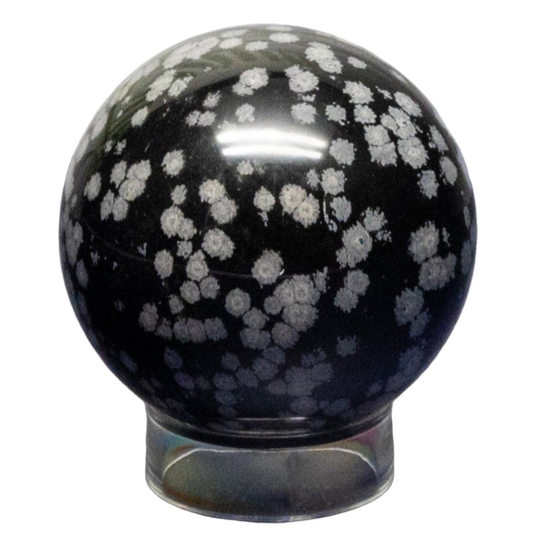 Snowflake Obsidian Sphere 50 - 52mm-Spheres-Crystal Destiny-Snowflake Obsidian-182g - 50mm Diameter-Crystal Destiny