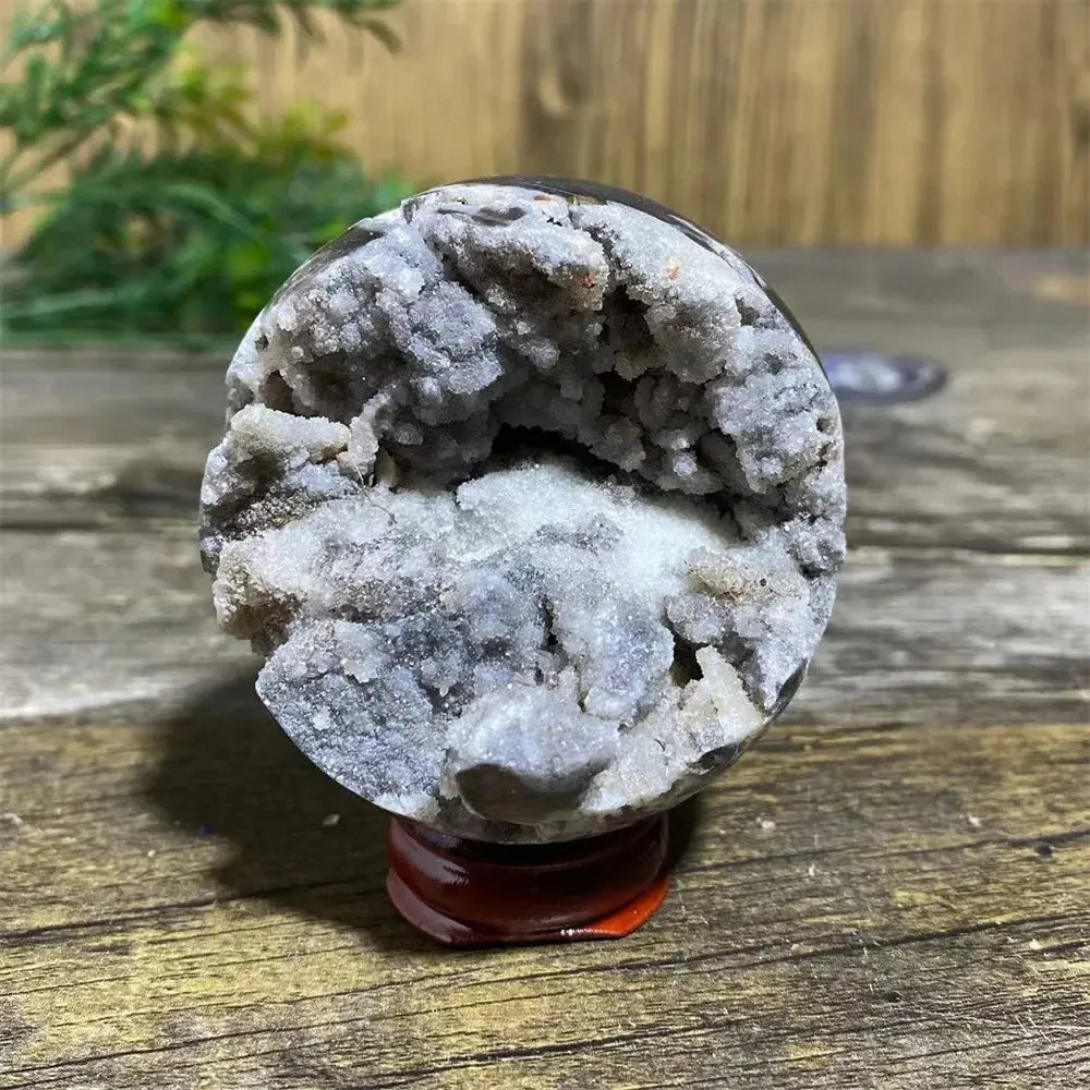 Sphalerite Sphere with Stand-Spheres-Ali-Sphalerite-211g 63mm-Crystal Destiny
