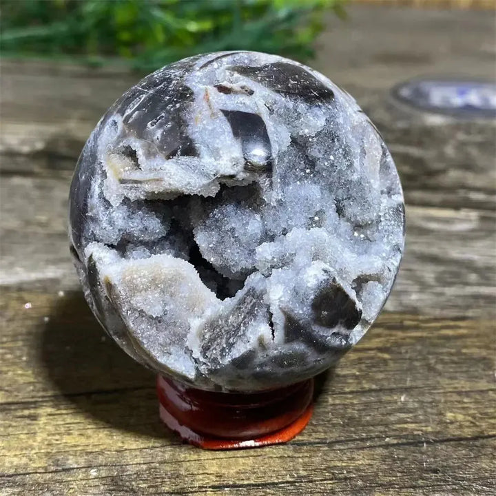 Sphalerite Sphere with Stand-Spheres-Ali-Sphalerite-235g 59mm-Crystal Destiny