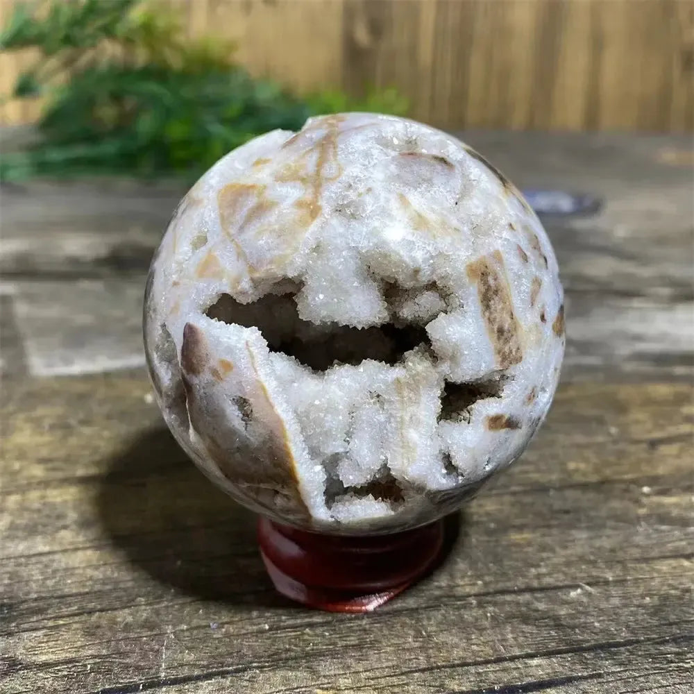 Sphalerite Sphere with Stand-Spheres-Ali-Sphalerite-257g 59mm-Crystal Destiny