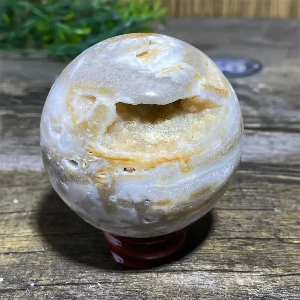 Sphalerite Sphere with Stand-Spheres-Ali-Sphalerite-375g 65mm-Crystal Destiny