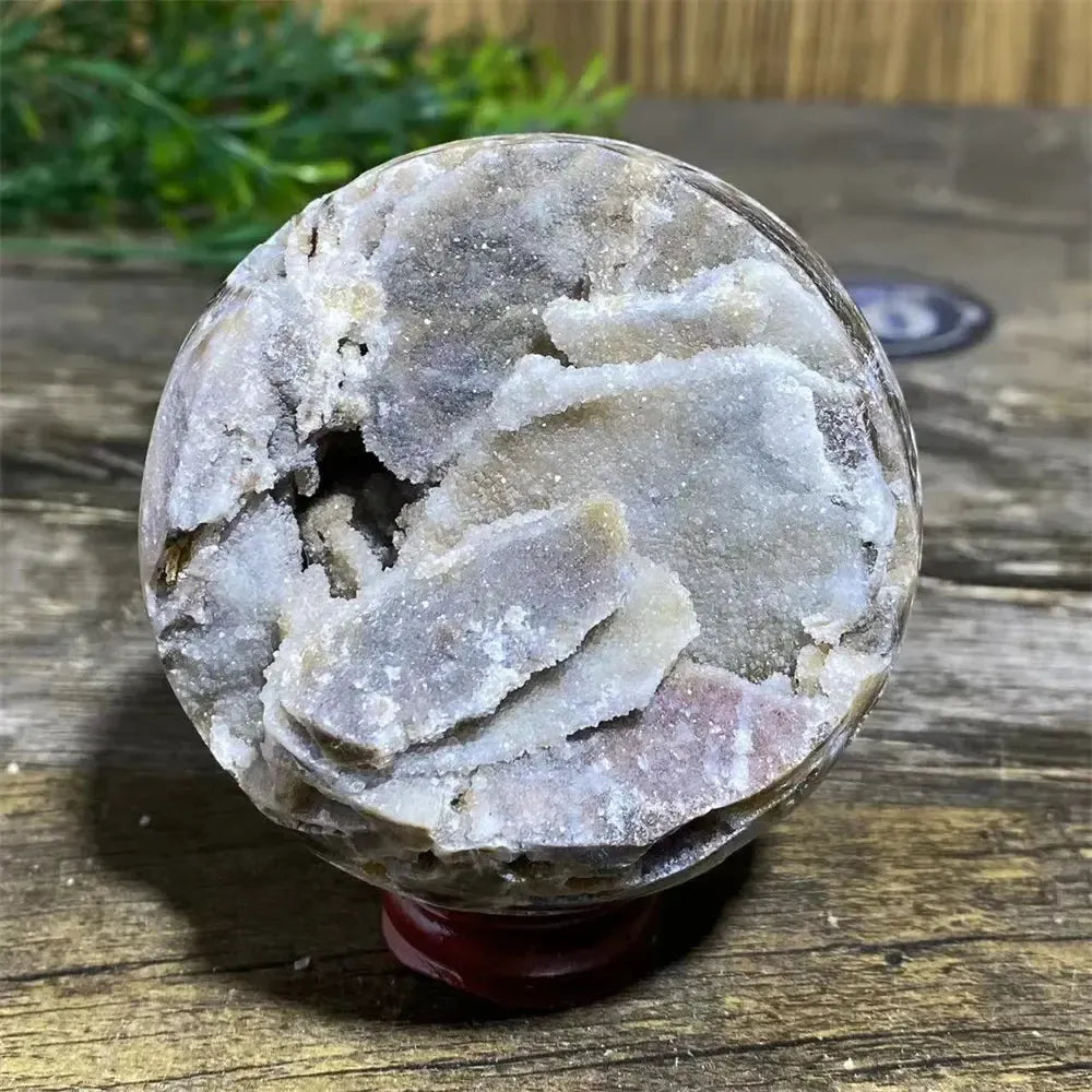 Sphalerite Sphere with Stand-Spheres-Ali-Sphalerite-402g 76mm-Crystal Destiny