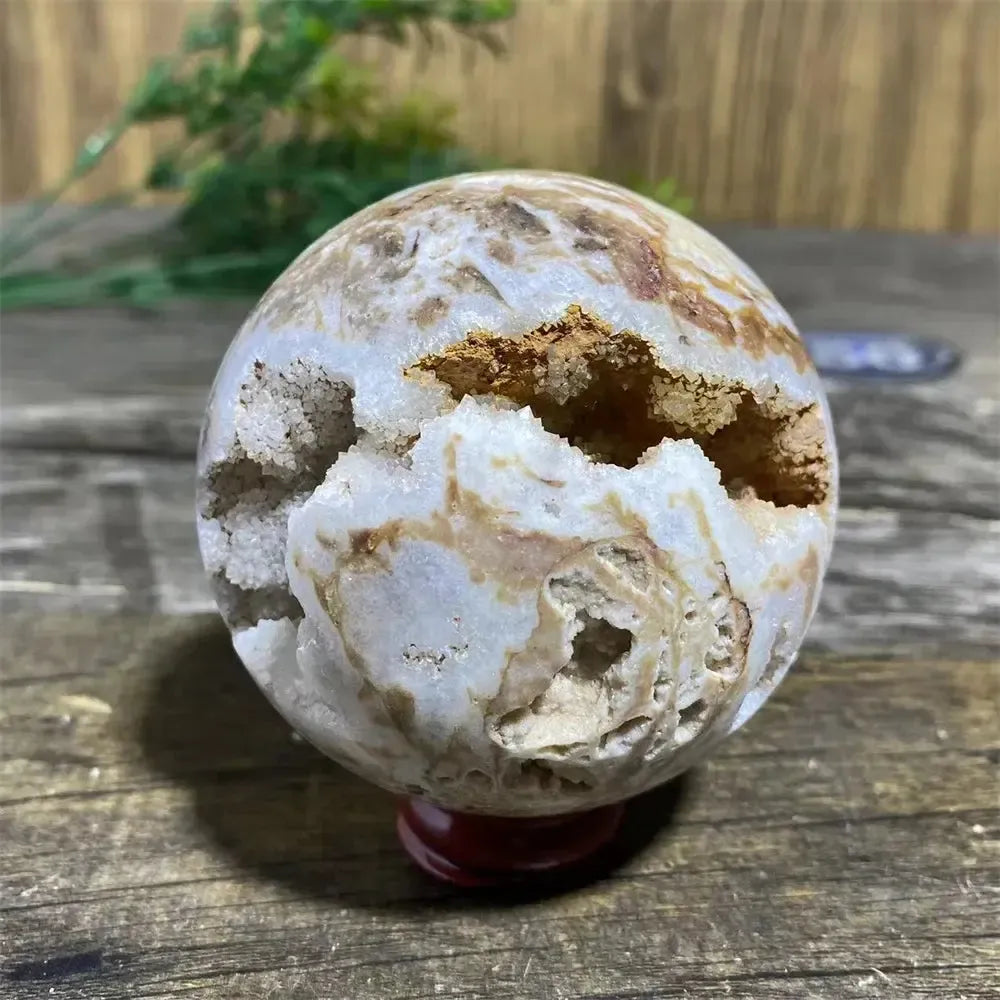 Sphalerite Sphere with Stand-Spheres-Ali-Sphalerite-462g 73mm-Crystal Destiny
