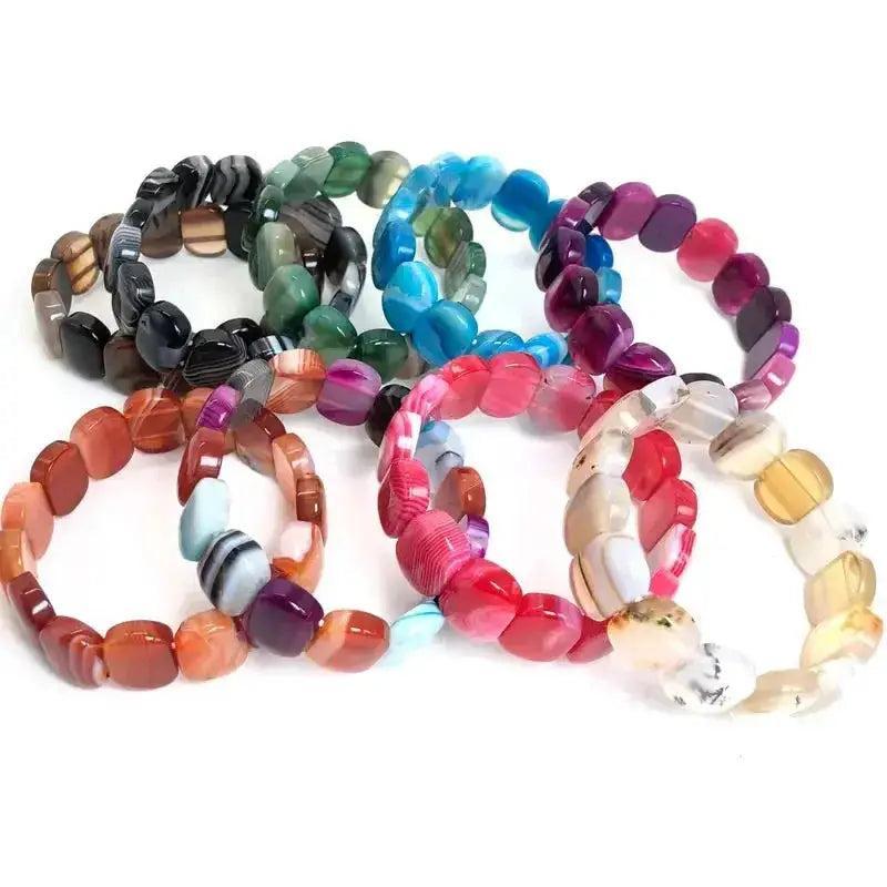 Striped Agate Botswana Onyx Bracelet