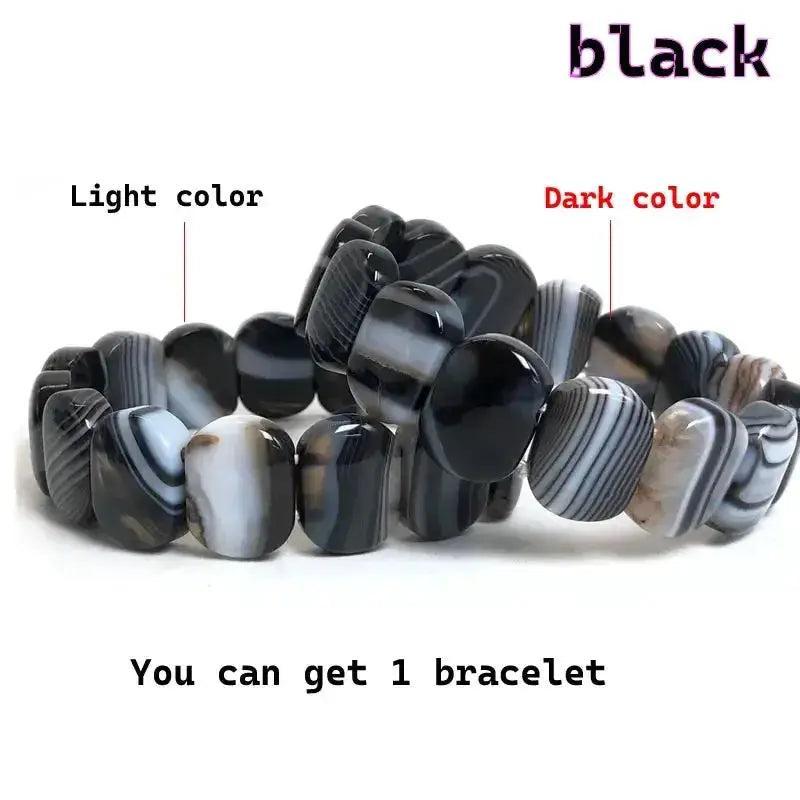 Striped Agate Botswana Onyx Bracelet
