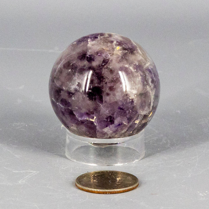 Stunning Amethyst Spheres 45-72mm-Spheres-Crystal Destiny-Amethyst-194g - 52mm Diameter-Crystal Destiny