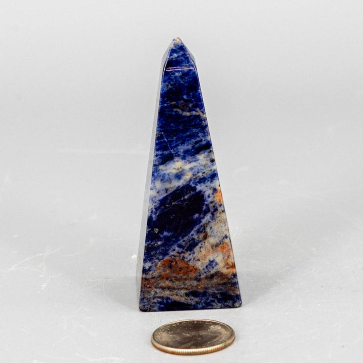 Sunset Sodalite Obelisk tower-Towers-Crystal Destiny-Sunset Sodalite-88g - 3.10"H x 1.10"W-Crystal Destiny