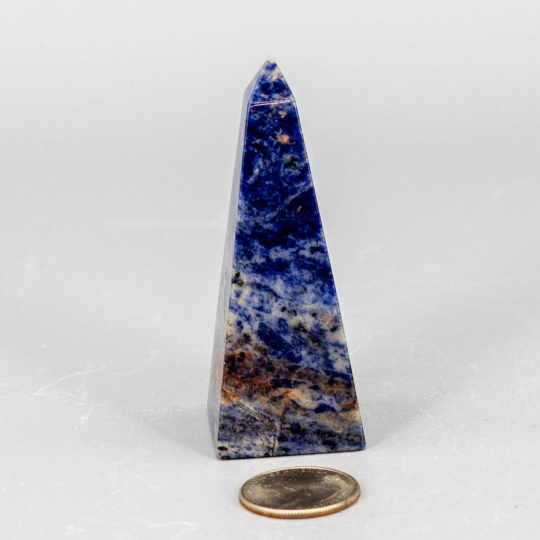 Sunset Sodalite Obelisk tower-Towers-Crystal Destiny-Sunset Sodalite-88g - 3.10"H x 1.10"W-Crystal Destiny