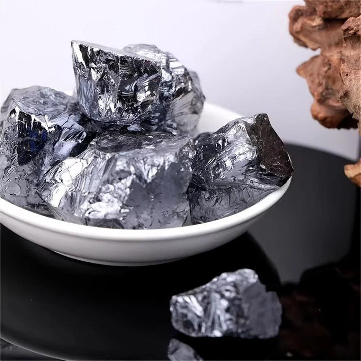 Terahertz Stone Raw Rough Specimen Metallic Crystal