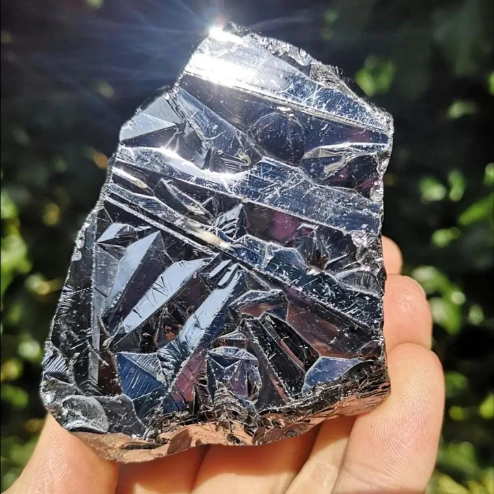 Terahertz Stone Raw Rough Specimen Metallic Crystal