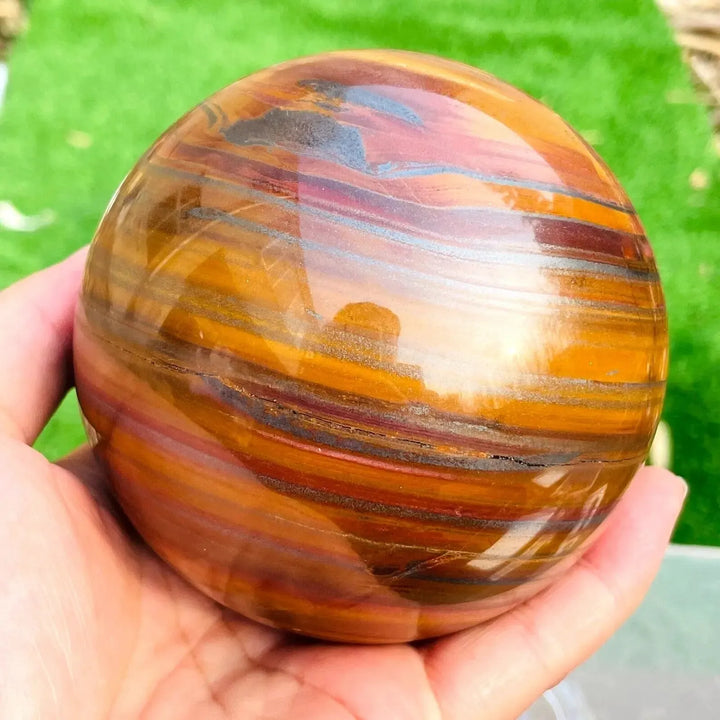 Tiger Eye Crystal Sphere-Spheres-Ali-Tiger Eye-60-70mm-Crystal Destiny