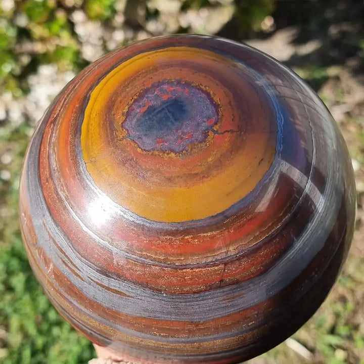 Tiger Eye Crystal Sphere-Spheres-Ali-Tiger Eye-50-60mm-Crystal Destiny