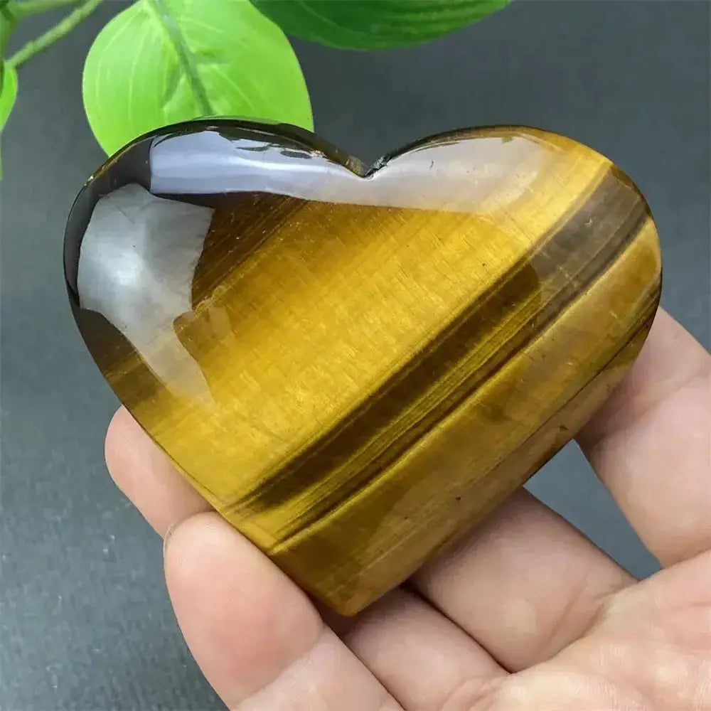Tiger Eye Heart Golden Brown-Hearts-Ali-36 83g-Tiger's Eye-Crystal Destiny