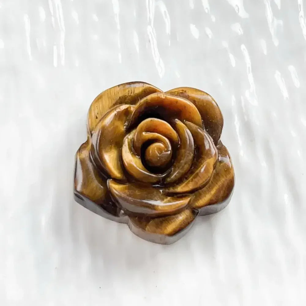 Tiger's Eye Carved Symbol Figures