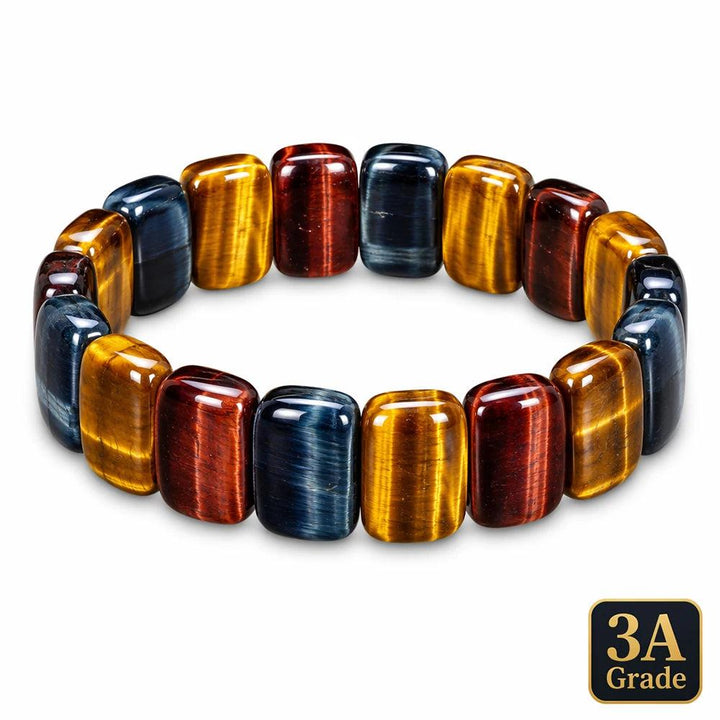 Tiger's Eye Crystal Beaded Bracelet Natural Gemstone AAA Grade