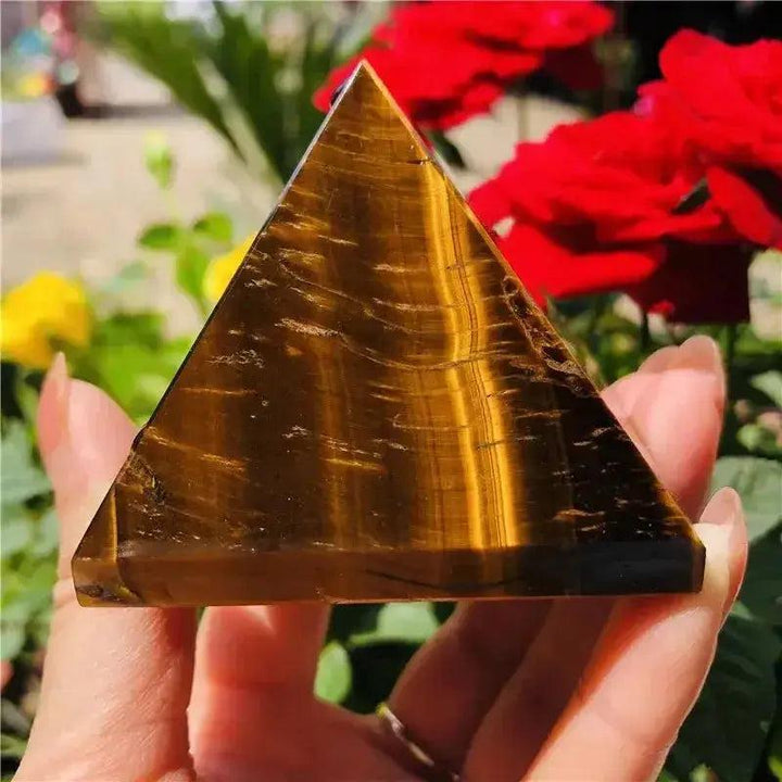 Tiger's Eye Crystal Pyramid | 30mm, 40mm & 50mm