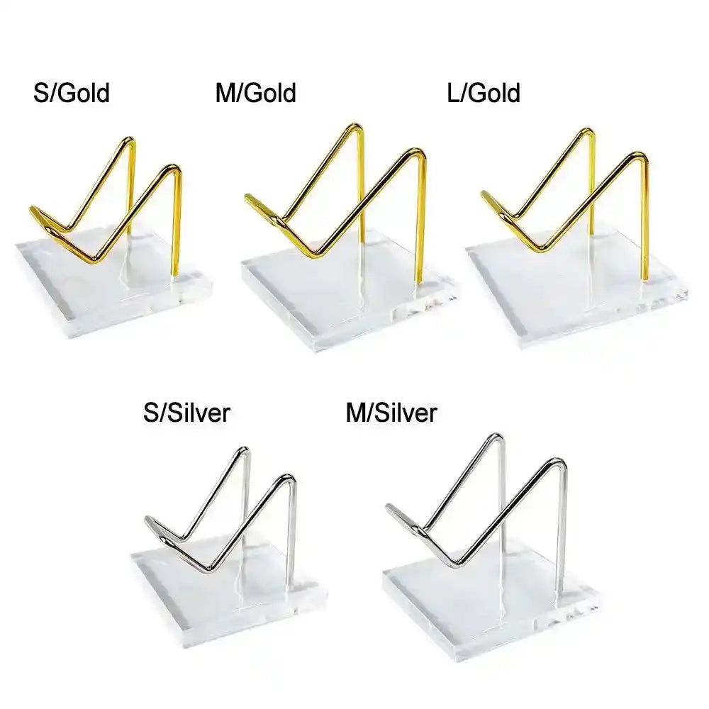 Transparent Acrylic Display Stands-Stands-Ali-Silver-Medium-Crystal Destiny