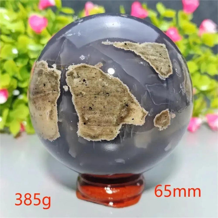 UV Reactive Football Agate Crystal Sphere