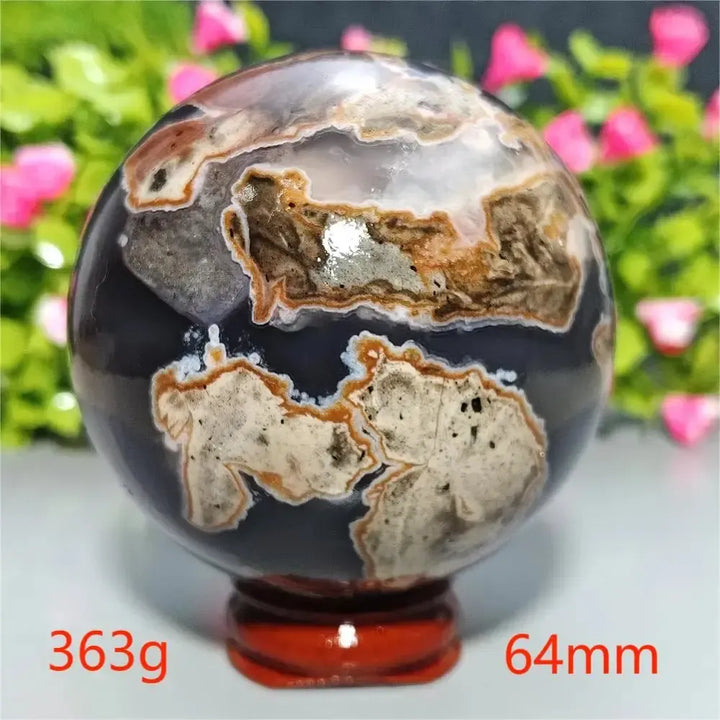 UV Reactive Football Agate Crystal Sphere-Spheres-Ali-Football Agate-A15 363g-Crystal Destiny