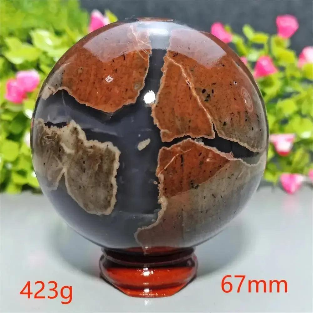 UV Reactive Football Agate Crystal Sphere