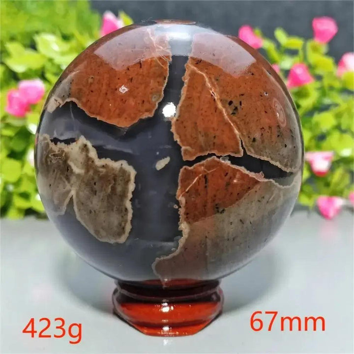 UV Reactive Football Agate Crystal Sphere
