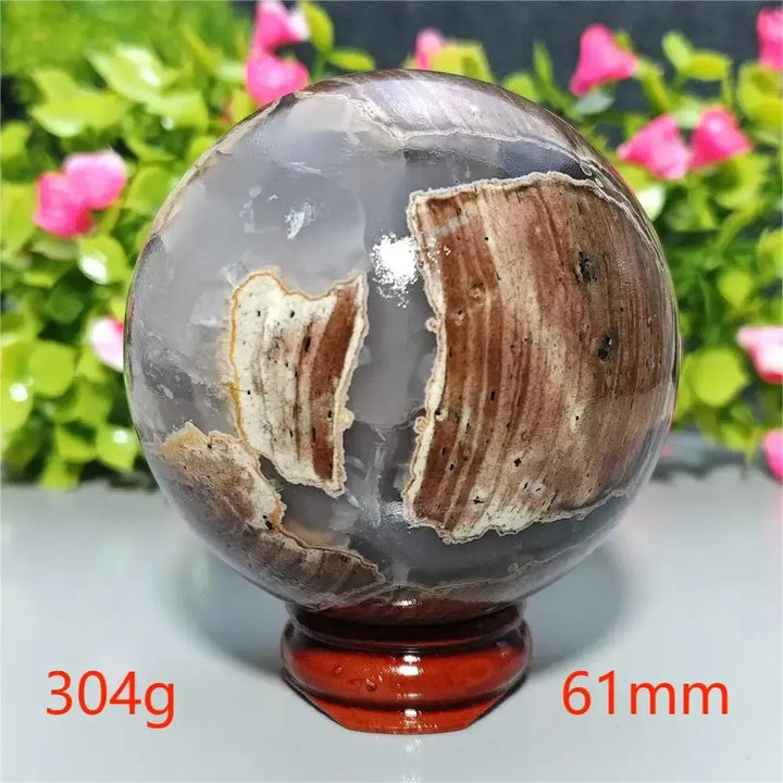 UV Reactive Football Agate Crystal Sphere-Spheres-Ali-Football Agate-A2 304g-Crystal Destiny