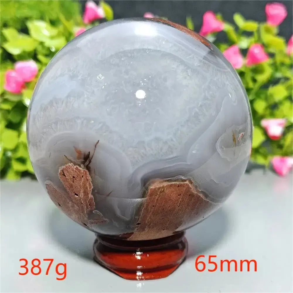 UV Reactive Football Agate Crystal Sphere-Spheres-Ali-Football Agate-A20 387g-Crystal Destiny