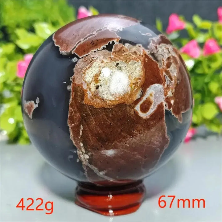 UV Reactive Football Agate Crystal Sphere-Spheres-Ali-Football Agate-A23 422g-Crystal Destiny