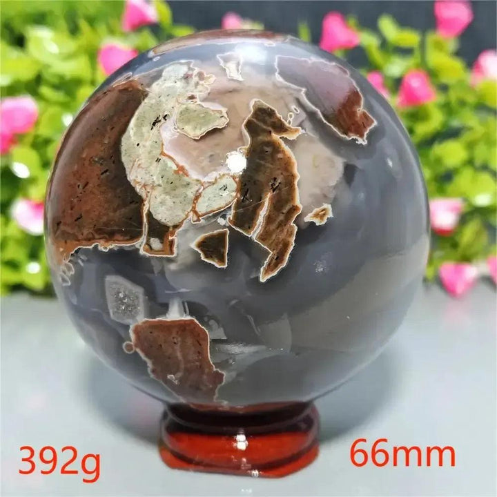 UV Reactive Football Agate Crystal Sphere