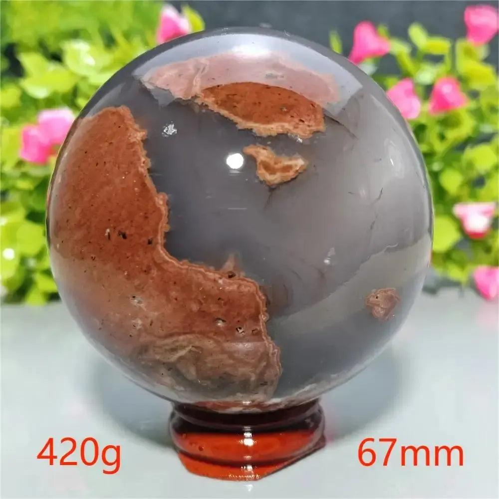 UV Reactive Football Agate Crystal Sphere