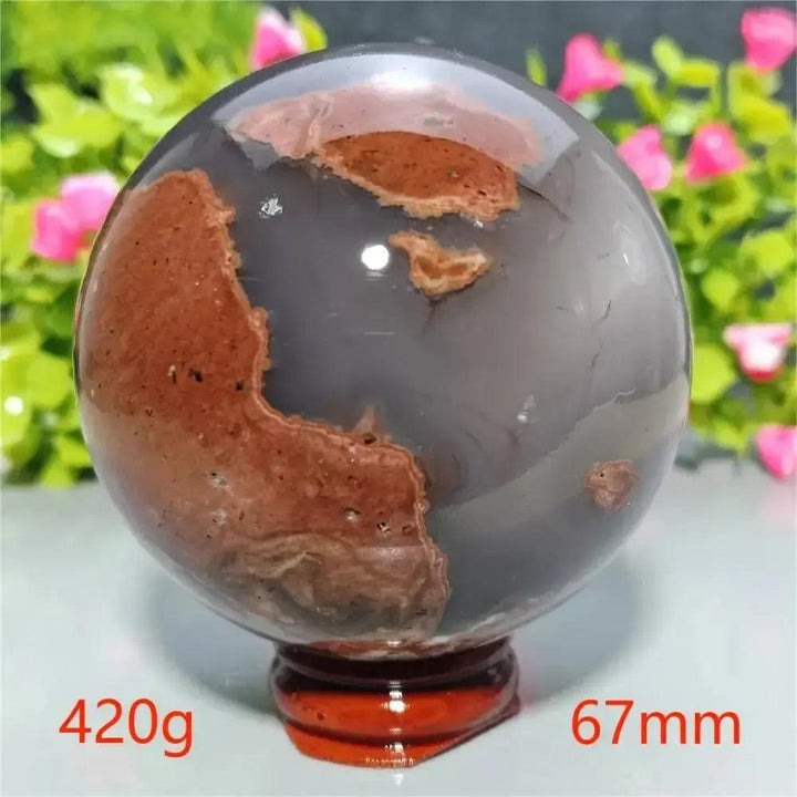 UV Reactive Football Agate Crystal Sphere