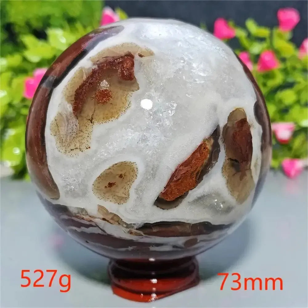 UV Reactive Football Agate Crystal Sphere-Spheres-Ali-Football Agate-A35 527g-Crystal Destiny