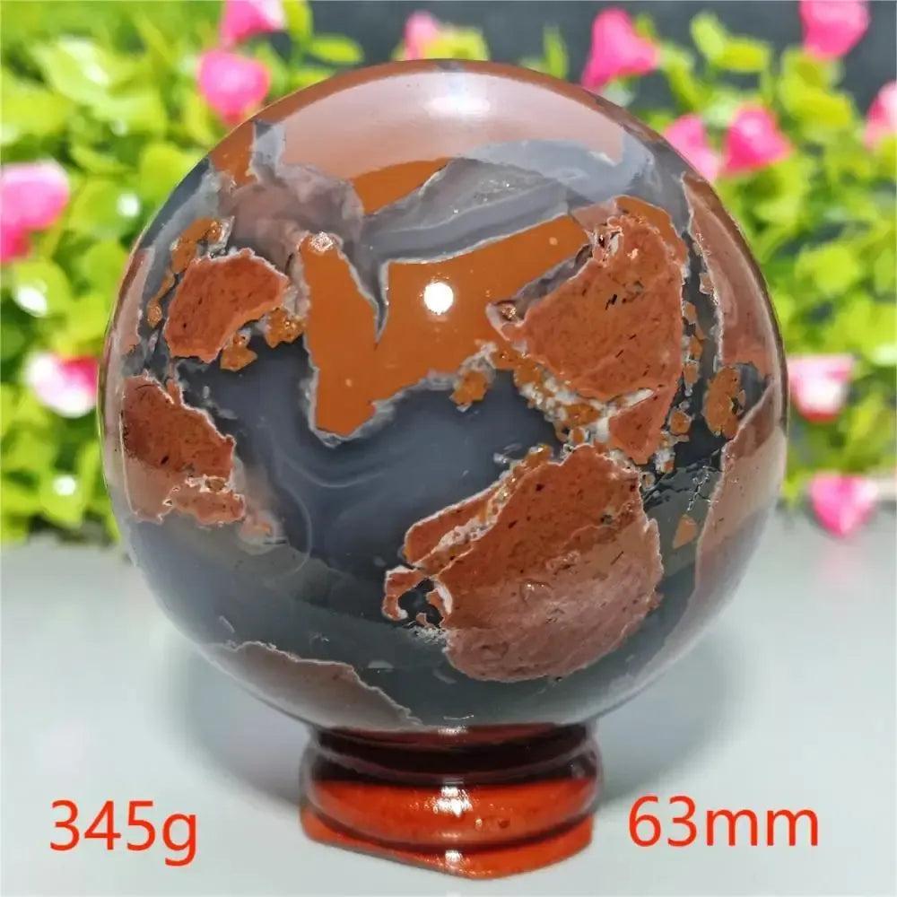 UV Reactive Football Agate Crystal Sphere