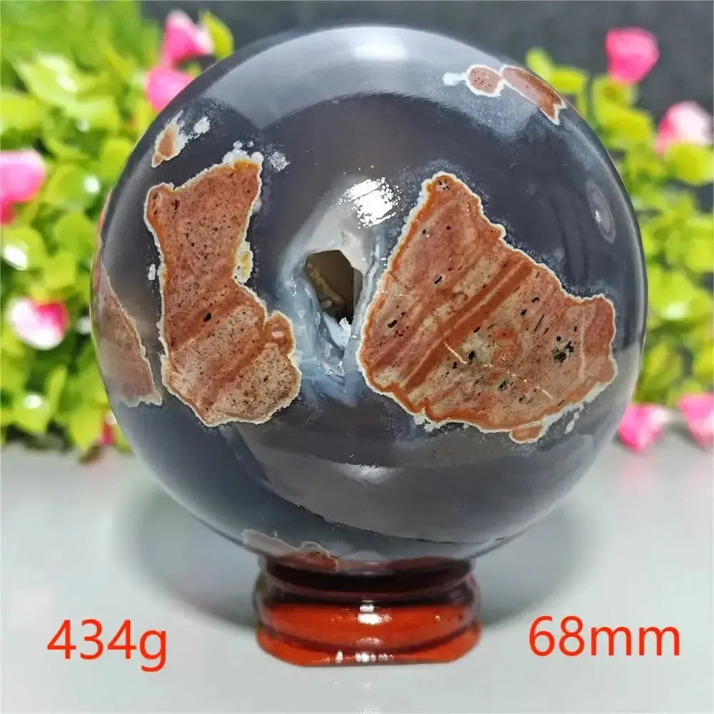 UV Reactive Football Agate Crystal Sphere-Spheres-Ali-Football Agate-A6 434g-Crystal Destiny