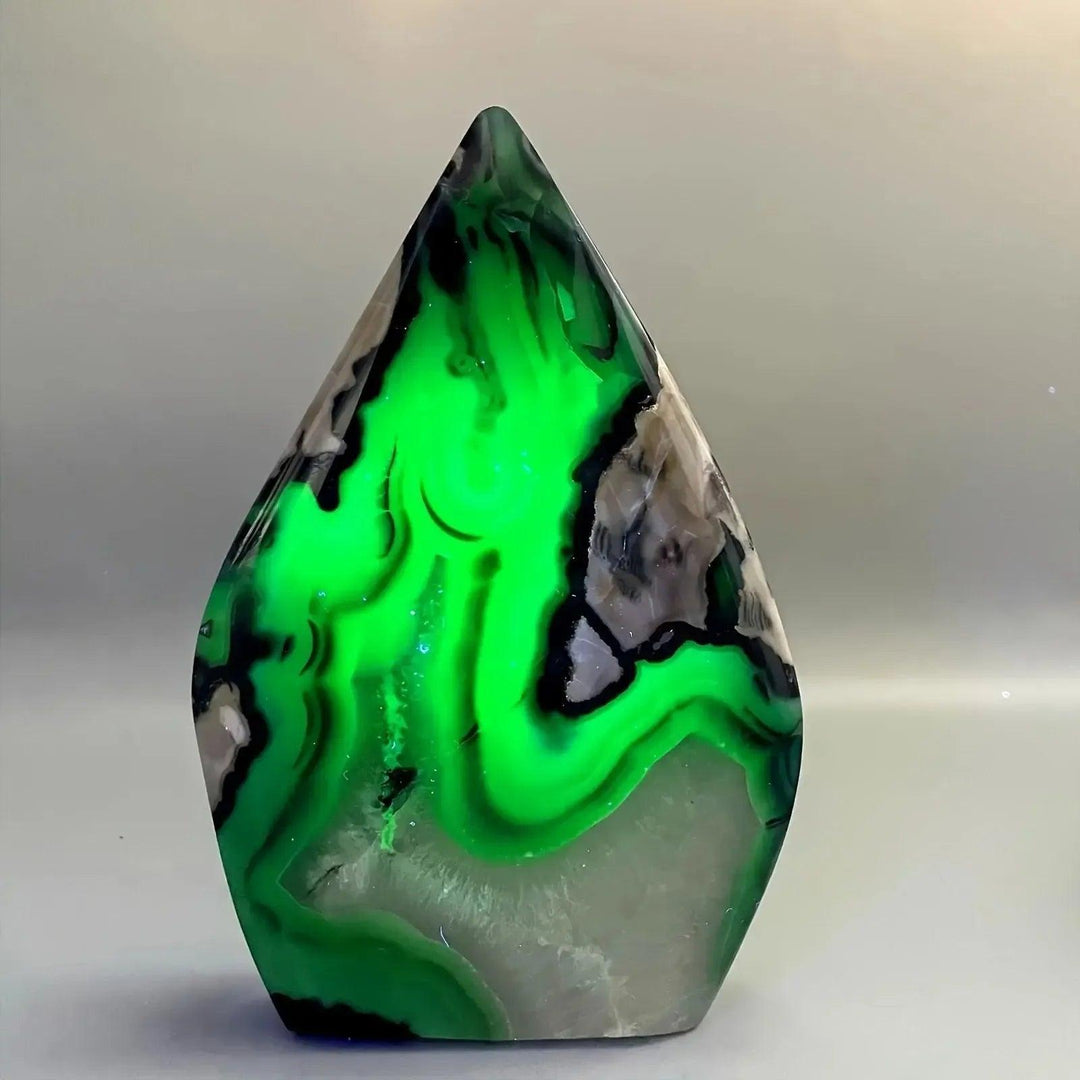 UV Reactive Volcanic Agate Torch Freeform