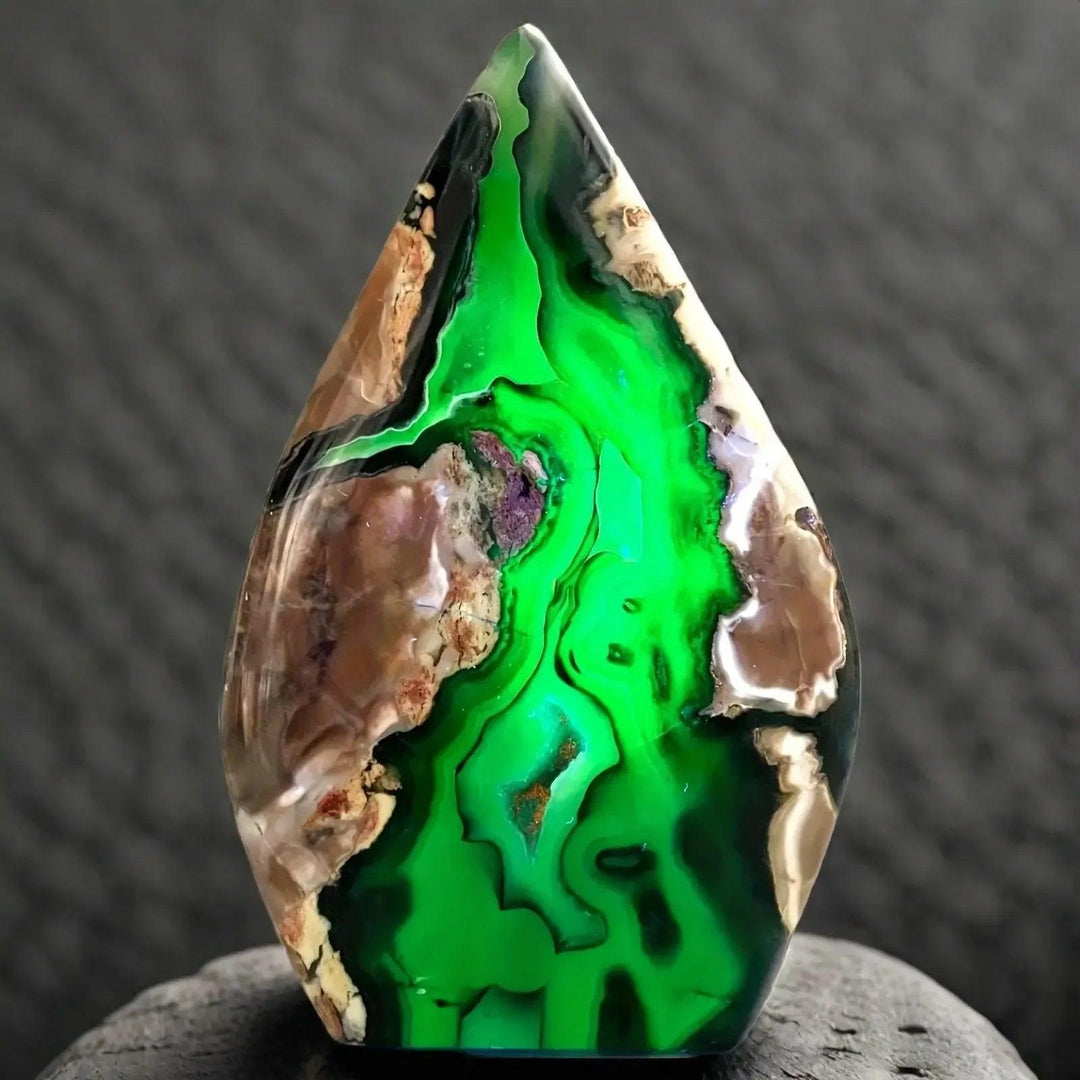 UV Reactive Volcanic Agate Torch Freeform