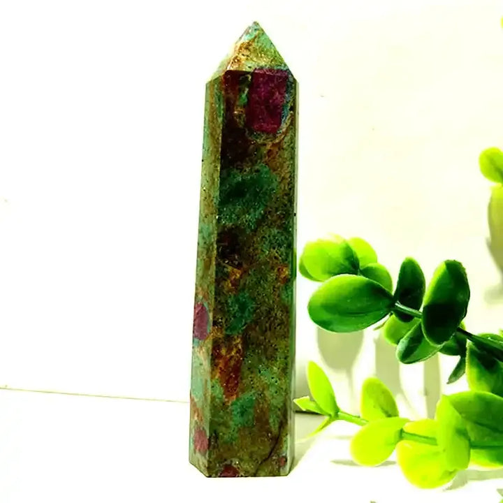 Unakite Crystal Tower Point