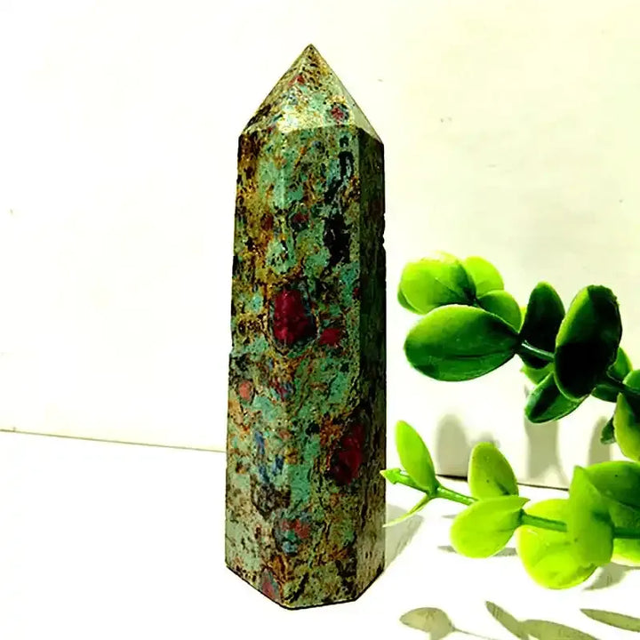 Unakite Crystal Tower Point