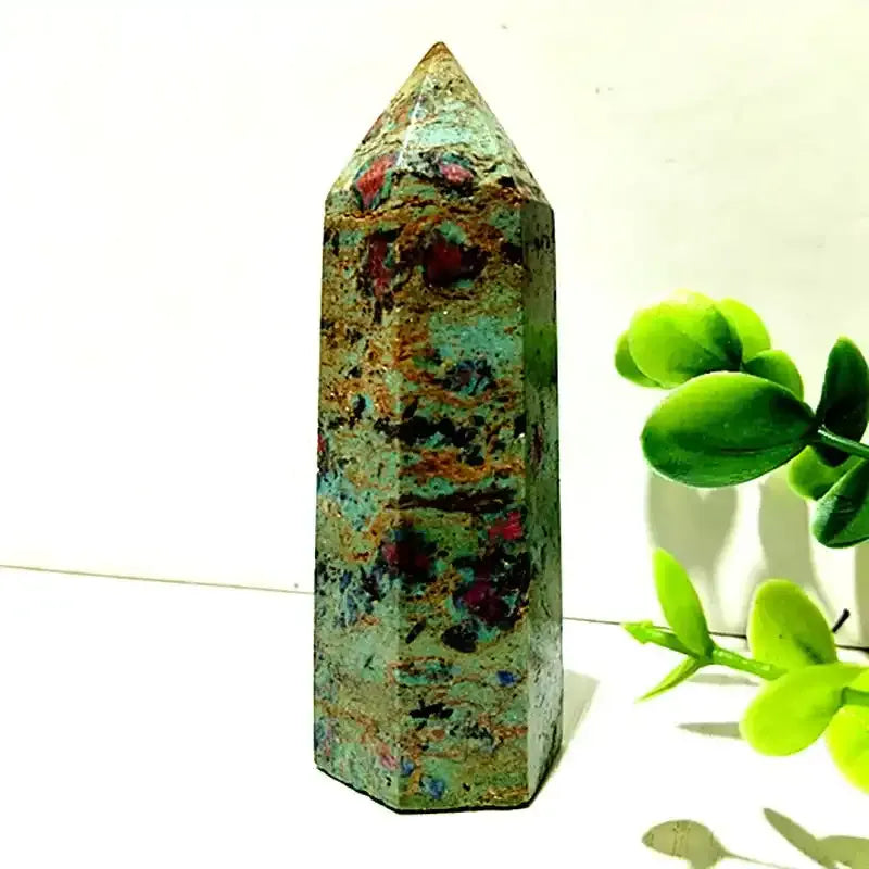 Unakite Crystal Tower Point