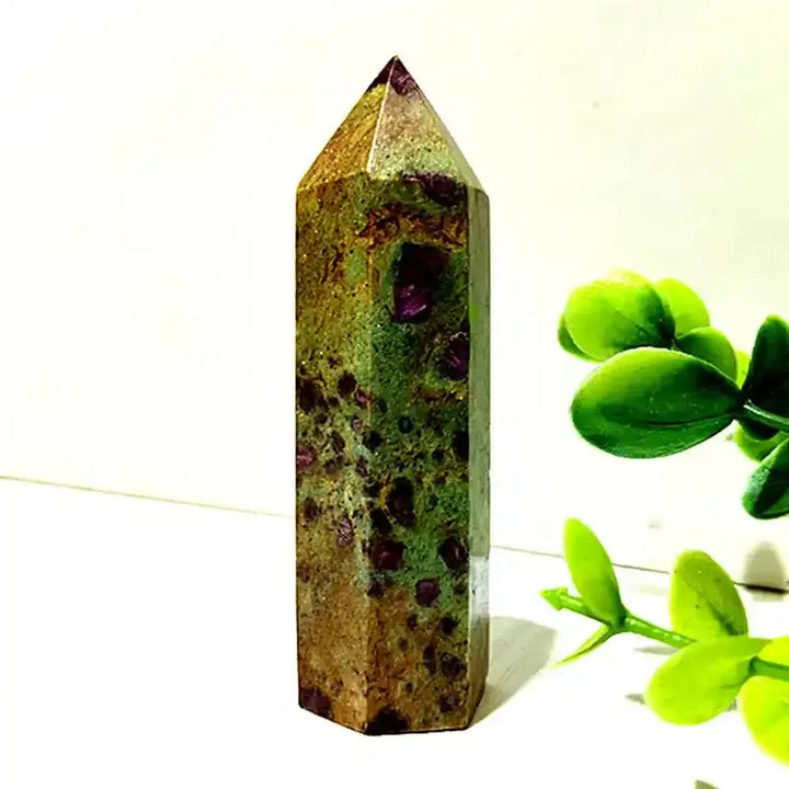 Unakite Crystal Tower Point